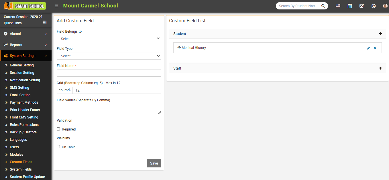 Add custom Field image